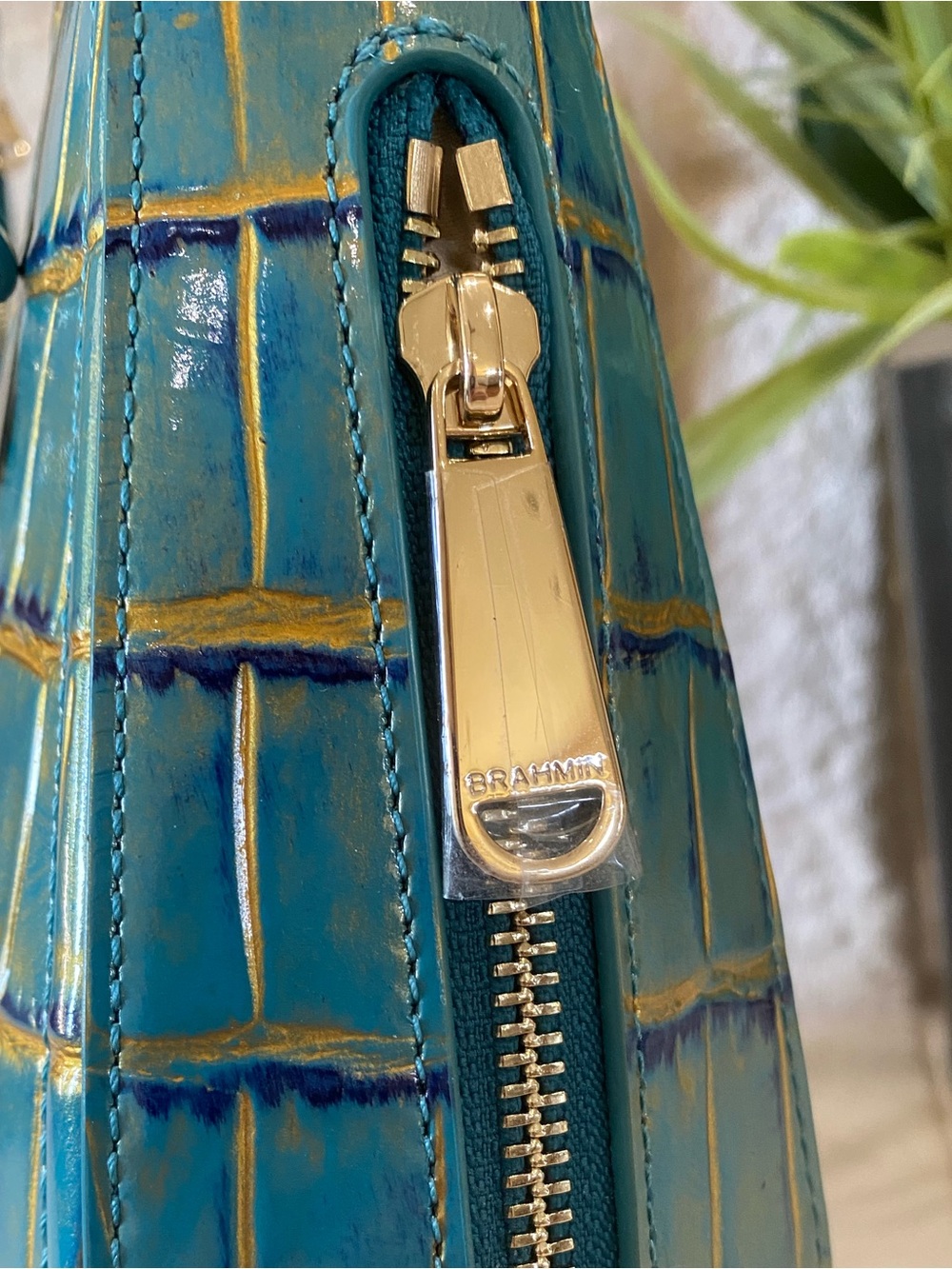 ☀️ 🌴🦜HTF PARAKEET ESTUARY BRAHMIN TABITHA SHOULDER BAG - Picture 8 of 12